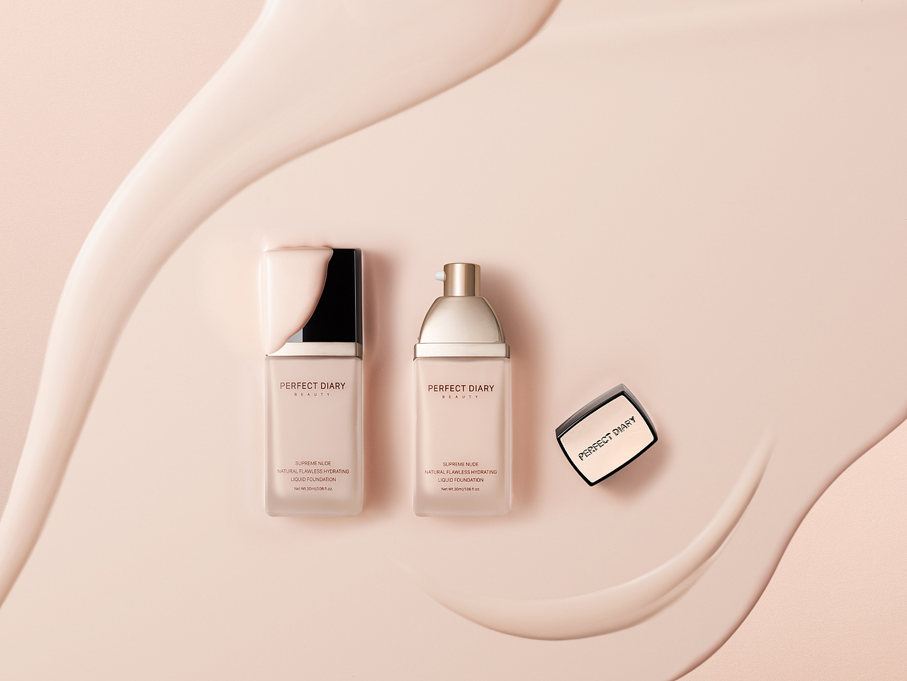 汇智为美｜产品摄影/修图｜完美日记粉底液拍摄修图