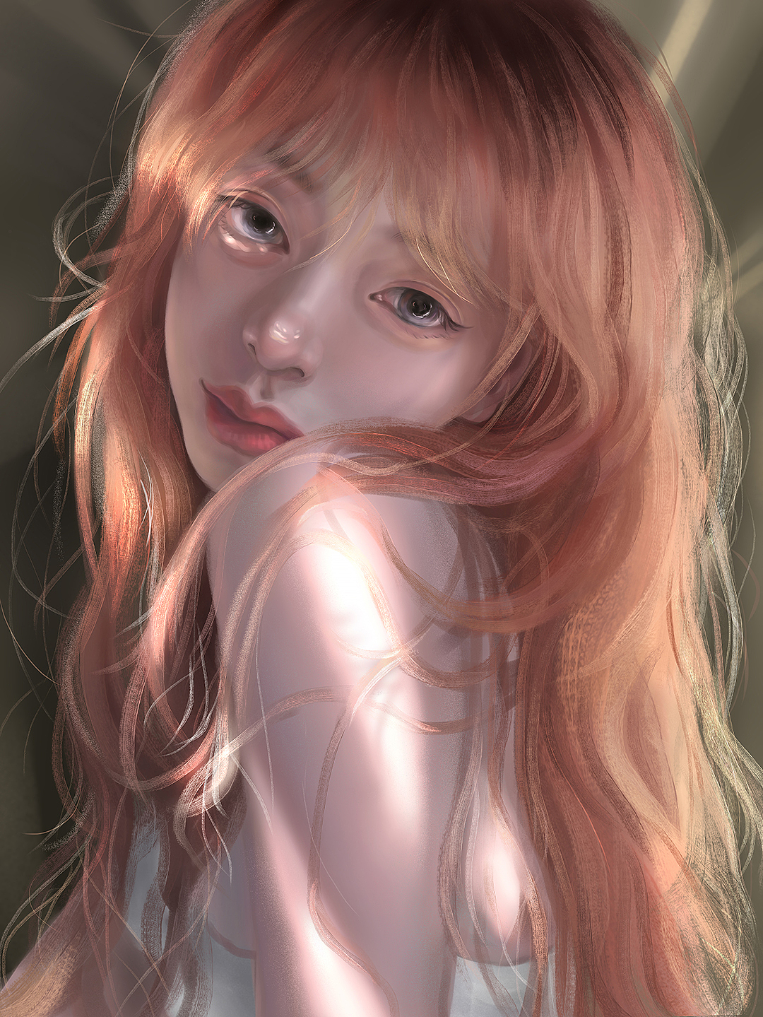 橘发女孩厚涂练习