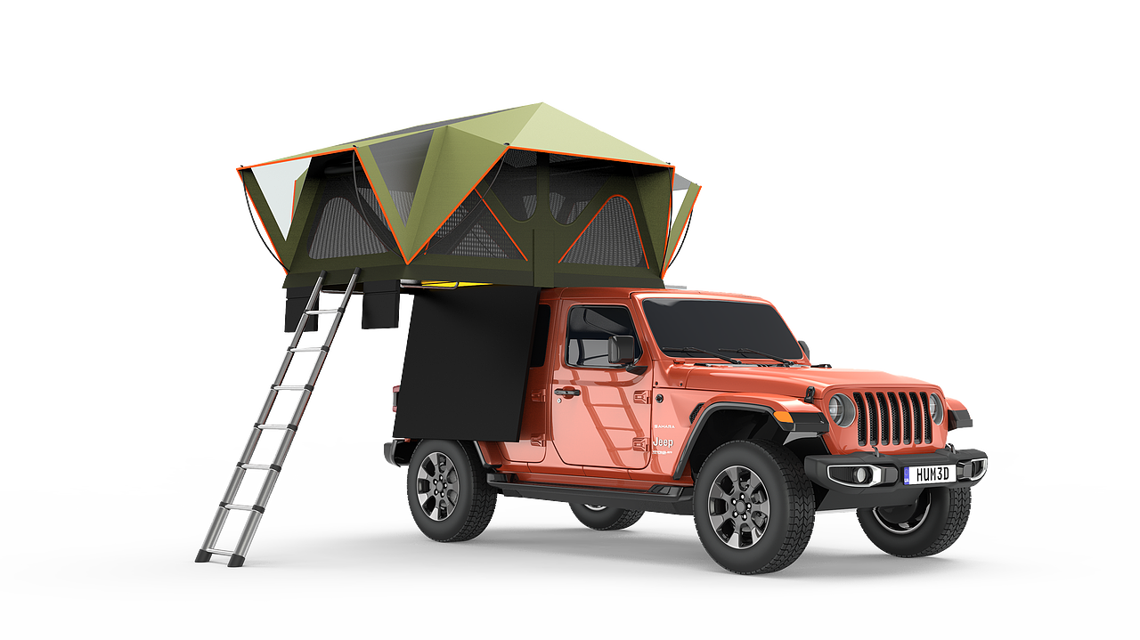 车顶帐篷-造型设计（图ZMzY2MzQyMzQ0） - 生活用品 - 站酷设计师长脖欧巴包装设计原创素材 - 站酷ZCOOL