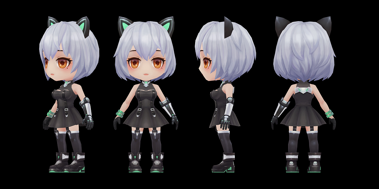 个人CG短片《战斗少女艾可》