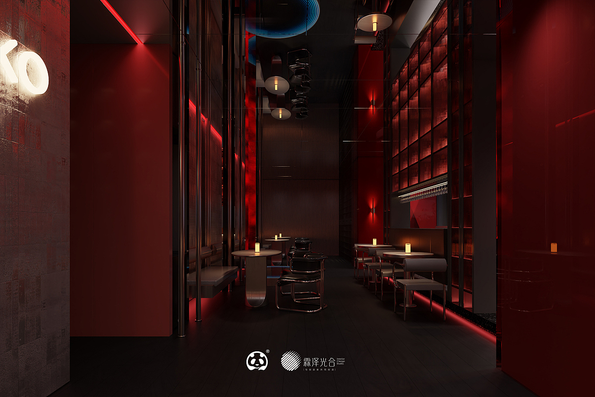 酒吧效果图表现 | 黑夜释放躁动的DNA（图ZMzcwMjgxODMy） - 商业空间设计 - 站酷设计师重庆黑白画影原创素材 - 站酷ZCOOL