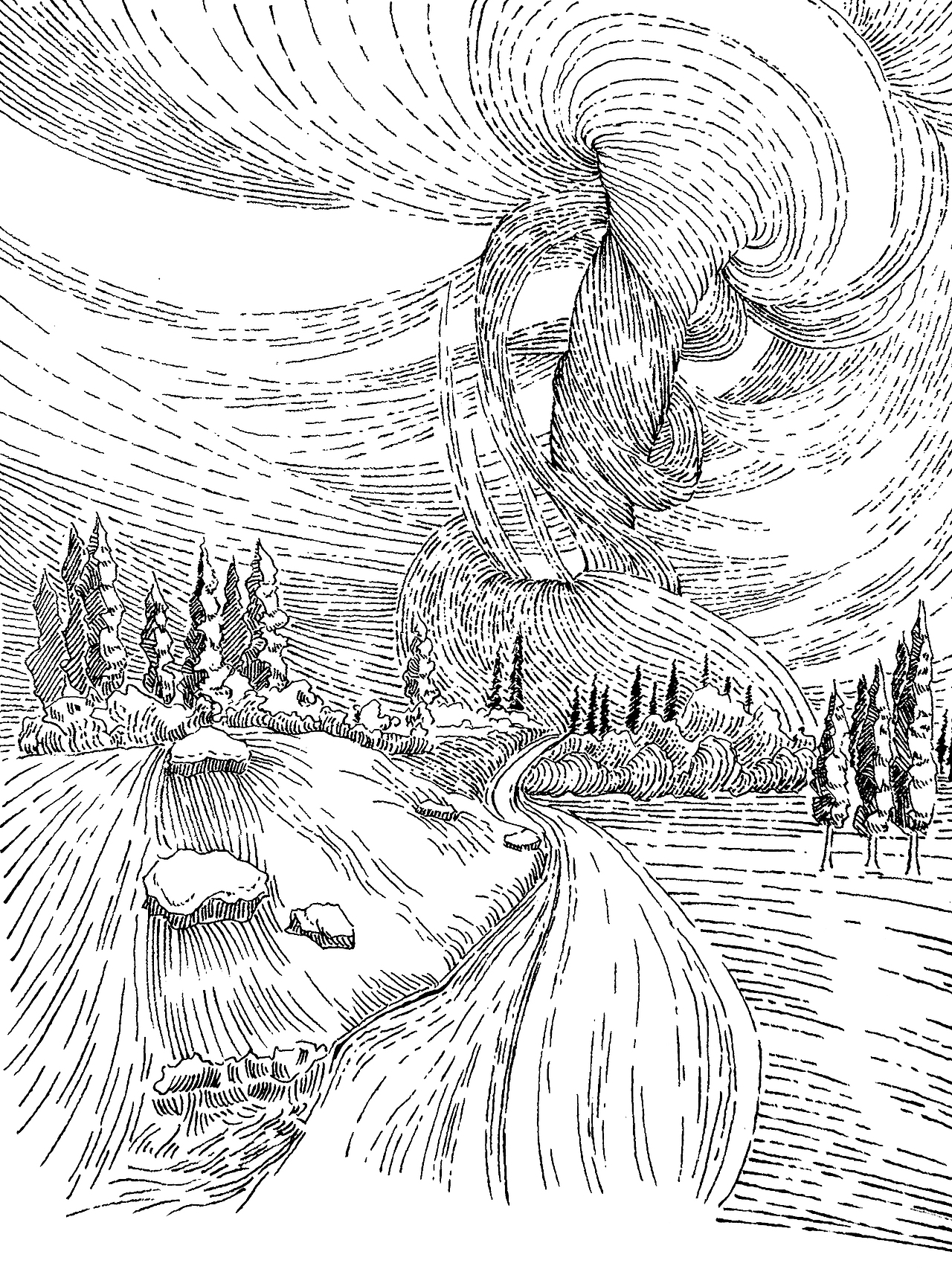 手绘版海报系类-大吸力油烟机