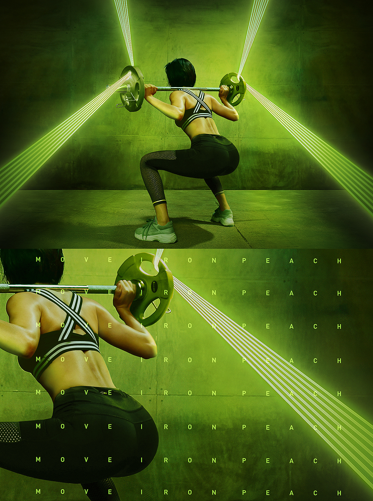 搬铁的蜜桃MIP运动瑜伽服 酷动城形象KV（图ZMzAwMjA3MDUy） - 时尚/艺术摄影 - 站酷设计师5CMS原创素材 - 站酷ZCOOL