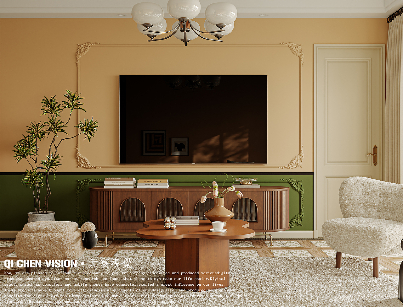 轻法 客餐厅（图ZMzU5MDg0NjM2） - 家装设计 - 站酷设计师亓宸视觉设计原创素材 - 站酷ZCOOL