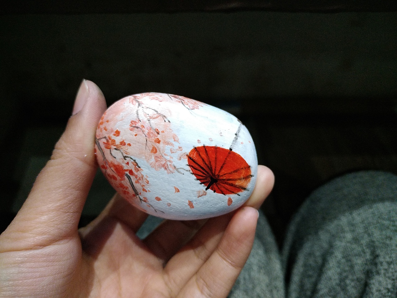 习作|石头画|水彩|丙烯