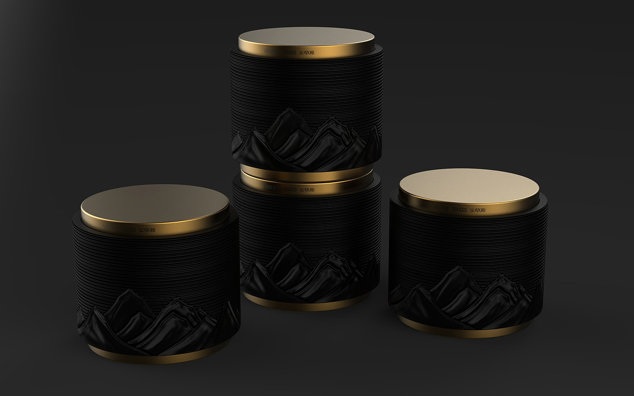  虫草养生茶包装设计 养生茶礼盒包装设计 礼盒包装