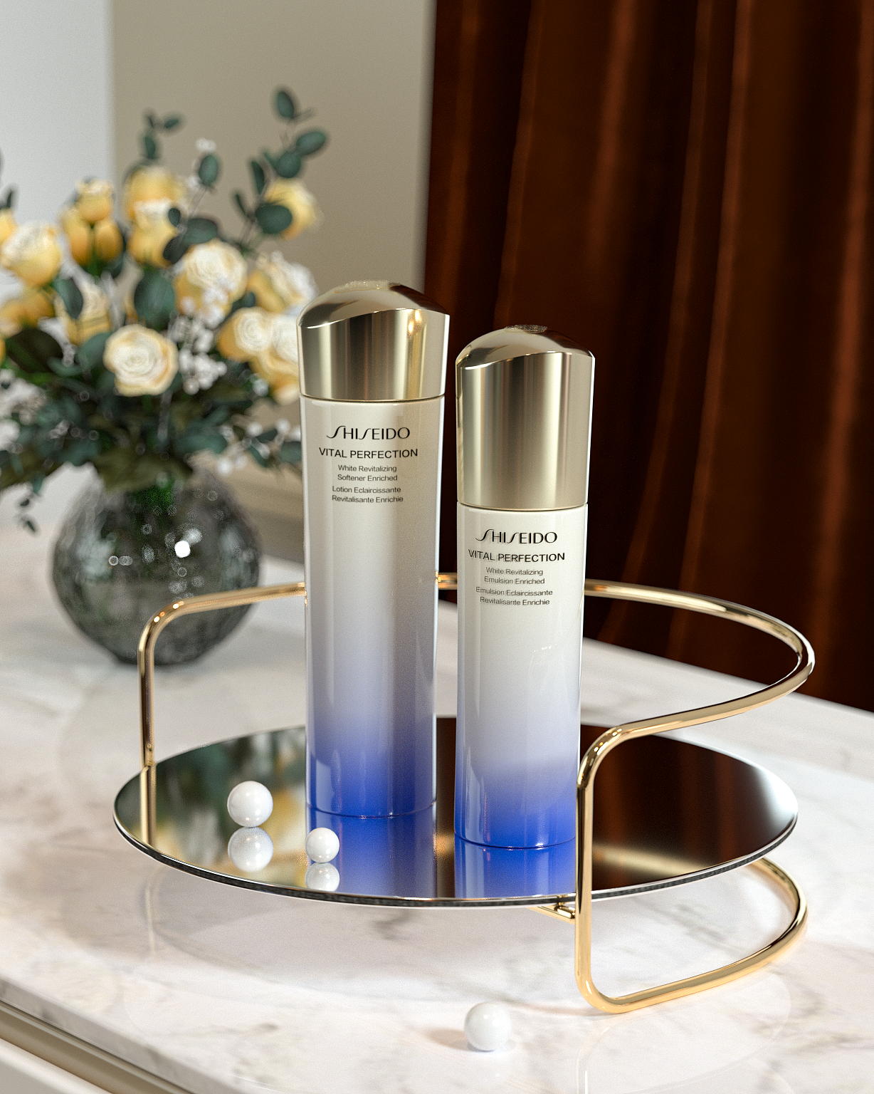 资生堂悦薇水乳-产品渲染（图ZMzEwNDg0NDY0） - 产品 - 站酷设计师可可的叭叭原创素材 - 站酷ZCOOL