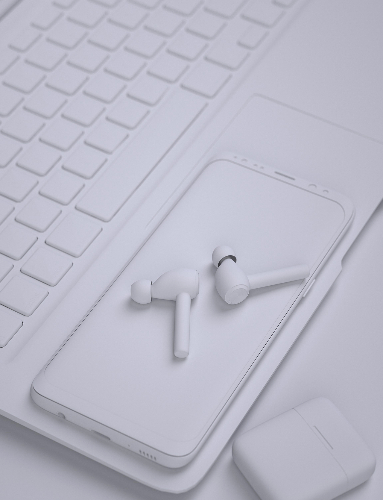 c4d|蓝牙耳机|建模渲染