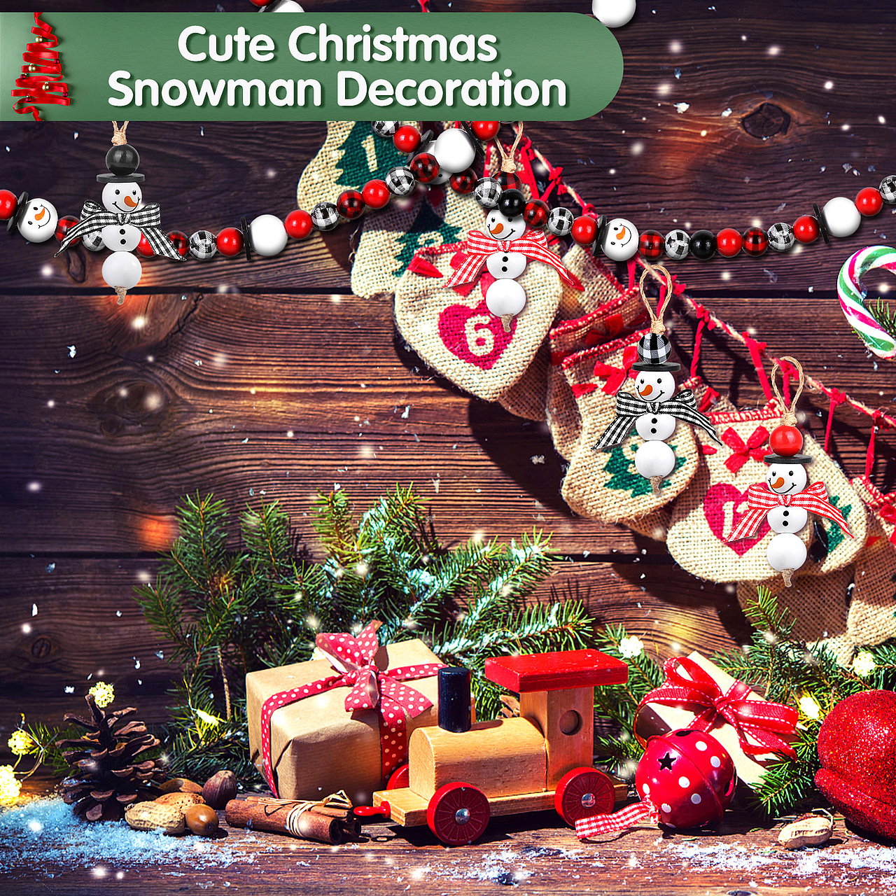 亚马逊主图-圣诞木珠