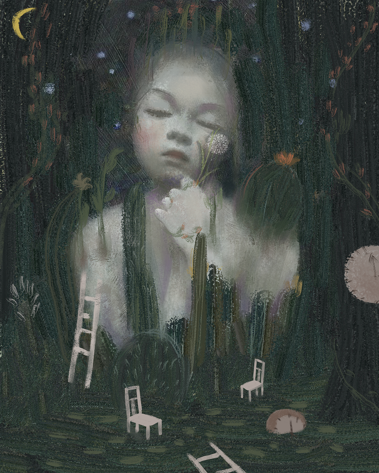 原創(chuàng)插畫《孤獨花園》②（圖ZMzE3MTc2ODYw） - 繪畫 - 站酷設(shè)計師演喬原創(chuàng)素材 - 站酷ZCOOL