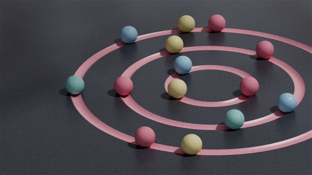 C4D小球动画-桃红和青黛的结合（图ZMzQ1MjgyMTM2） - 场景 - 站酷设计师阿星XinGDesign原创素材 - 站酷ZCOOL