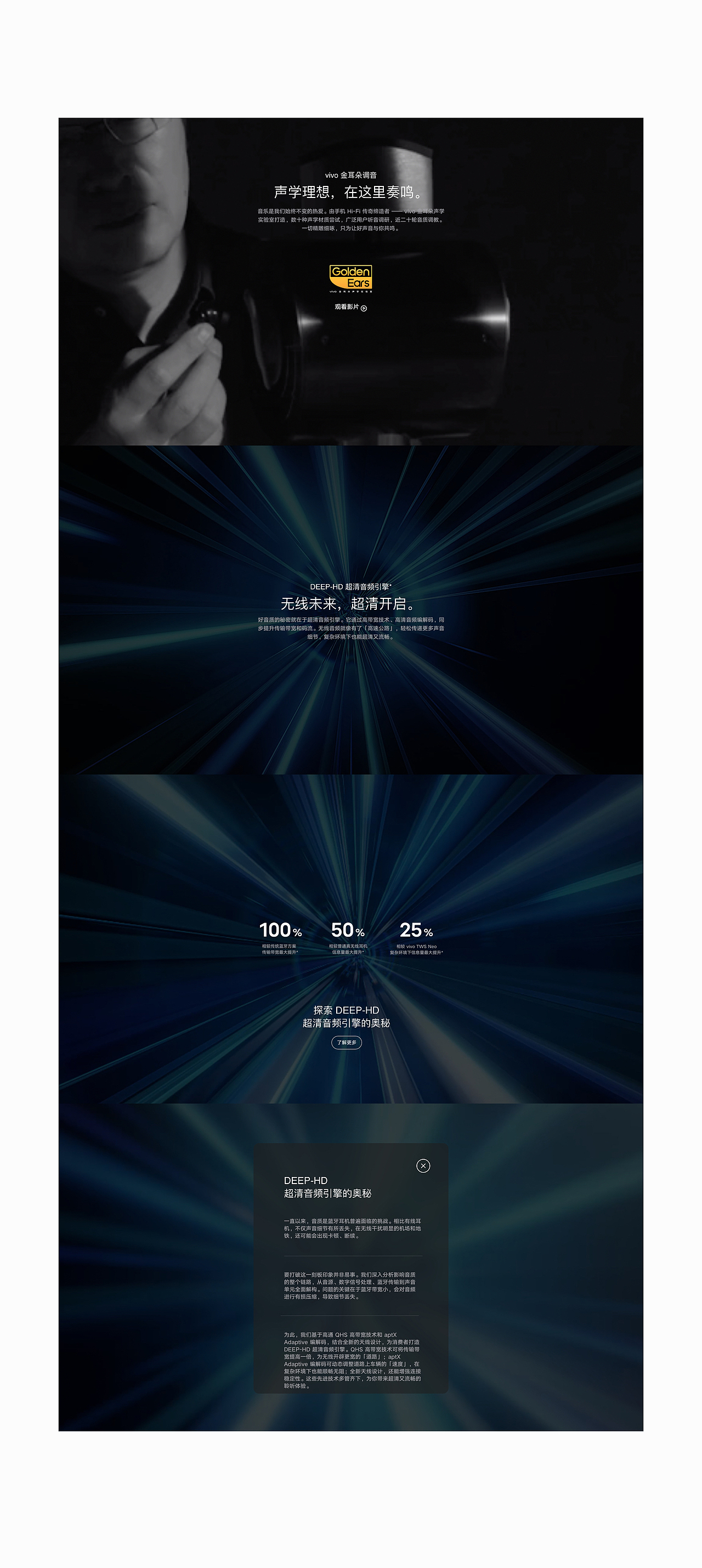vivo TWS 2耳机线上视觉（图ZMzA0NzIyMTY0） - 企业官网 - 站酷设计师uimix原创素材 - 站酷ZCOOL