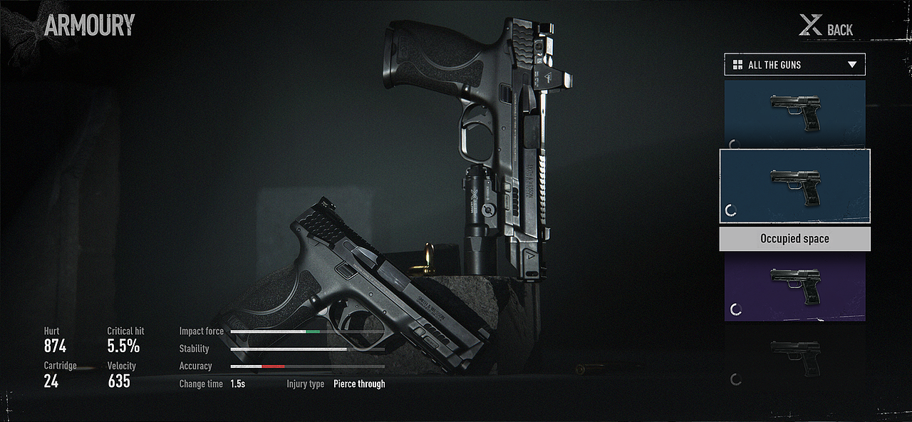 末日废土tps游戏UI设计