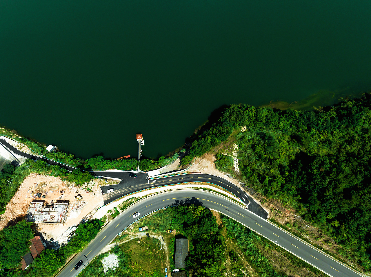 青山绿水：湖北宜昌榨坊河水库航拍（图ZMzExNDI1NDI4） - 环境/建筑摄影 - 站酷设计师闫正荣原创素材 - 站酷ZCOOL