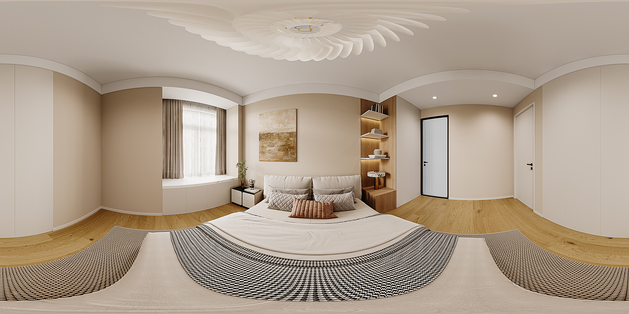 现代奶油原木风