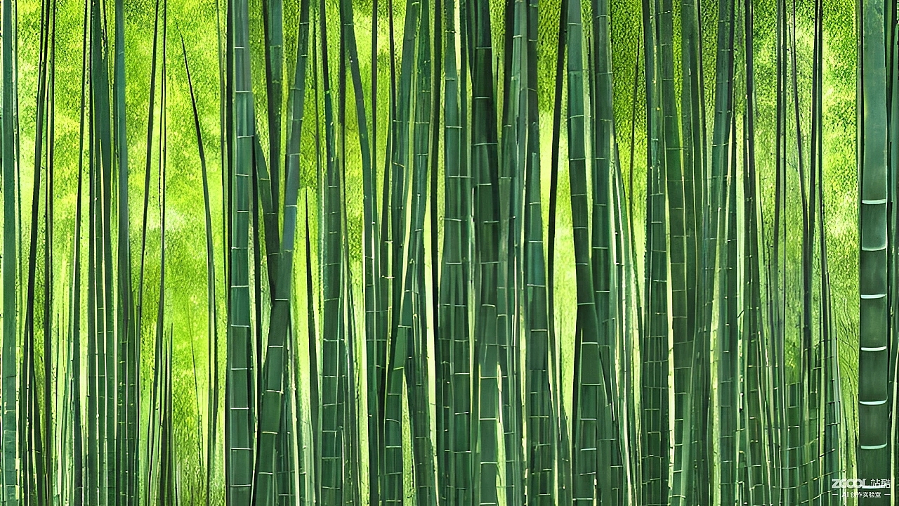 站酷AI创作实验室 竹林