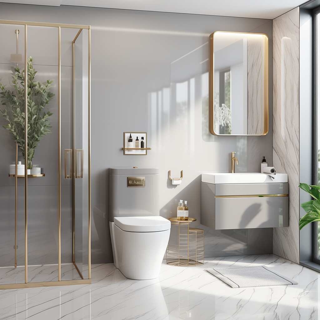 现代简约设计的浴室