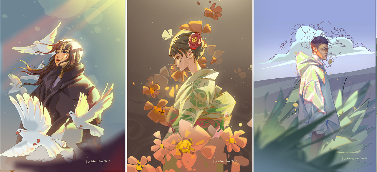 2022插画总结（图ZMzI2NjgzMjk2） - 创作习作 - 站酷设计师咯咯新生原创素材 - 站酷ZCOOL