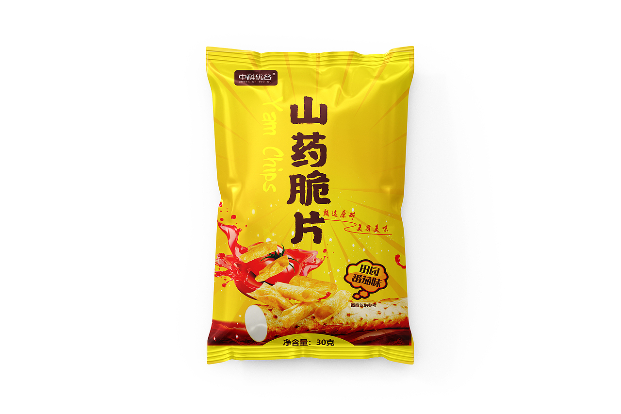山药脆片 薯片 包装设计 食品 已商用（图ZMzA4ODgxMDMy） - 包装 - 站酷设计师彩腾包装设计原创素材 - 站酷ZCOOL