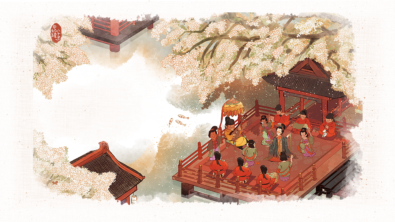 #WOW狐狸家《唐诗里的中国》全书插图绘制（节选）（图ZMzEyNjM5NzQ4） - 绘本 - 站酷设计师奶罐八千步原创素材 - 站酷ZCOOL