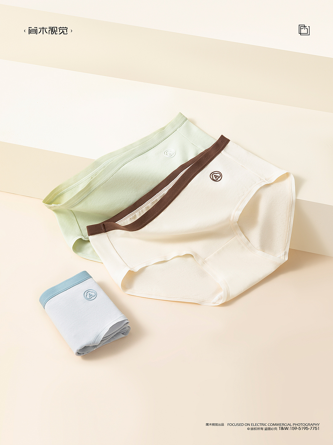 女士内裤产品摄影丨蓝色半岛 × 简木视觉 内衣静物拍摄