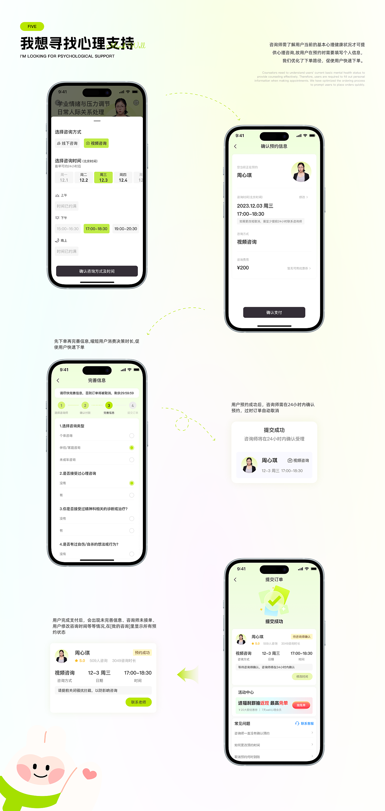 MIND WELL-年轻群体的心灵伙伴（图ZMzY1NTM3MTEy） - APP界面 - 站酷设计师香喷喷大王原创素材 - 站酷ZCOOL