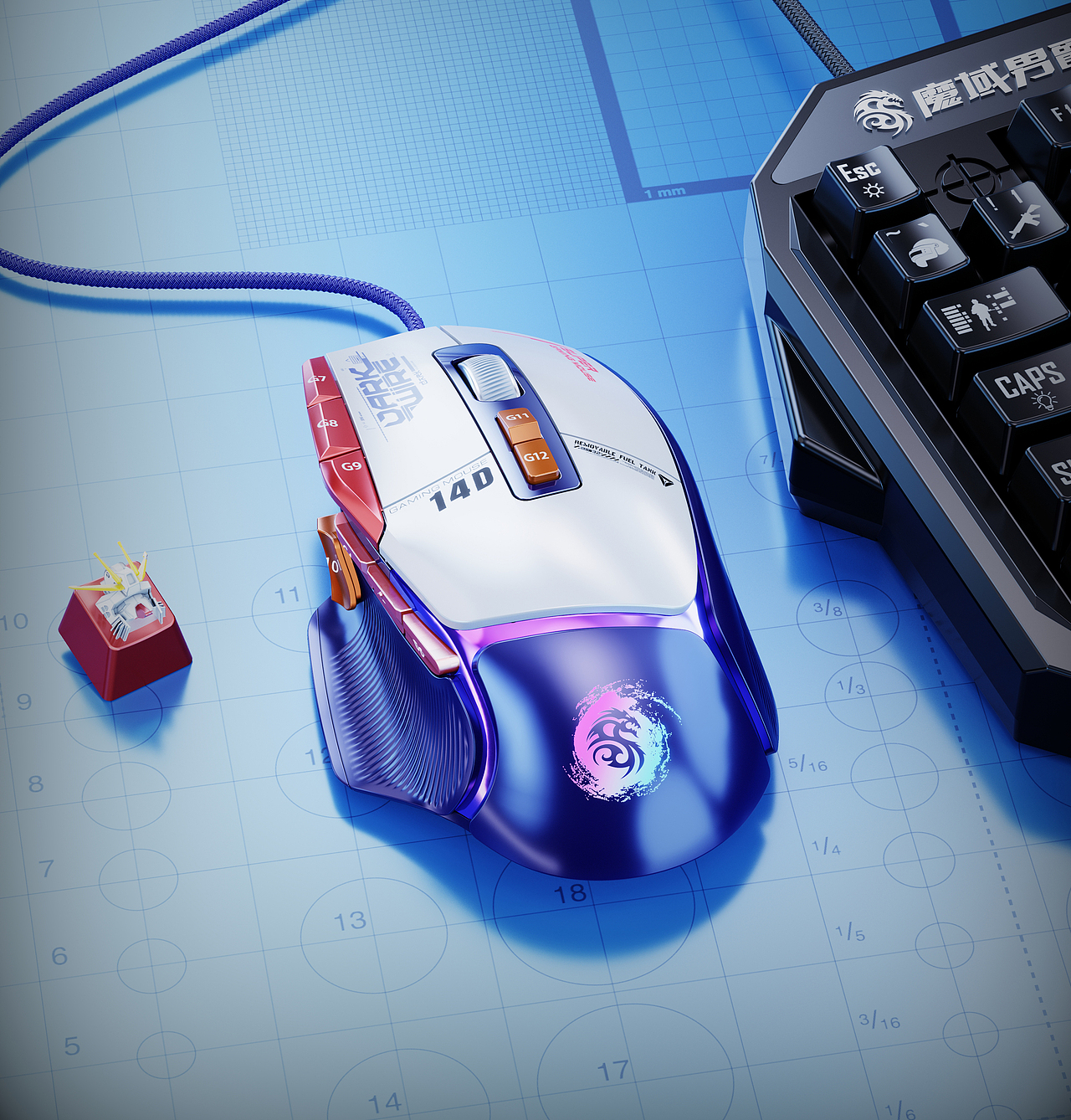 鼠标/键盘/耳机 渲染合集