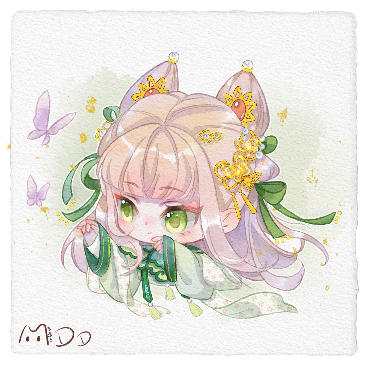 banyan君Q版水彩头像课一期二期作业