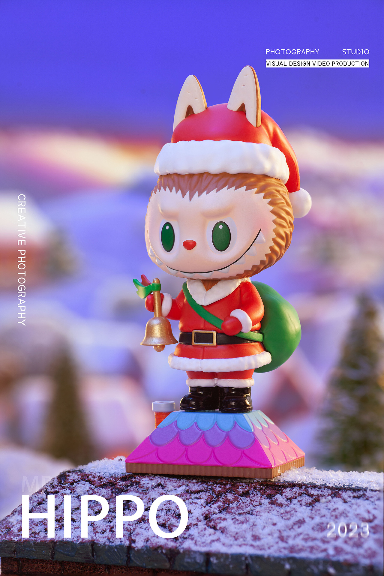 盲盒摄影-labubu圣诞系列-泡泡玛特