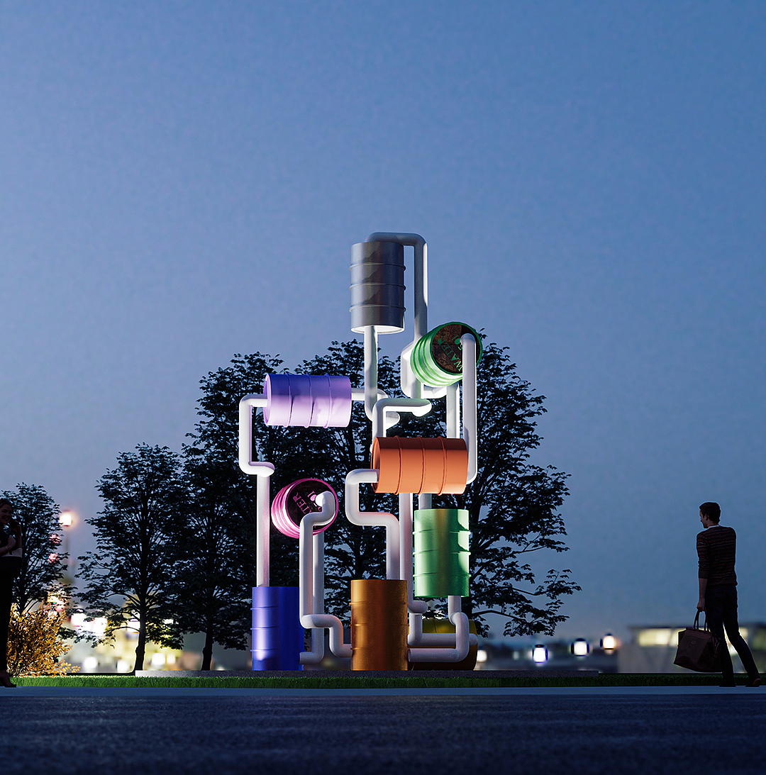 田介设计 | 工业废旧物化身艺术品