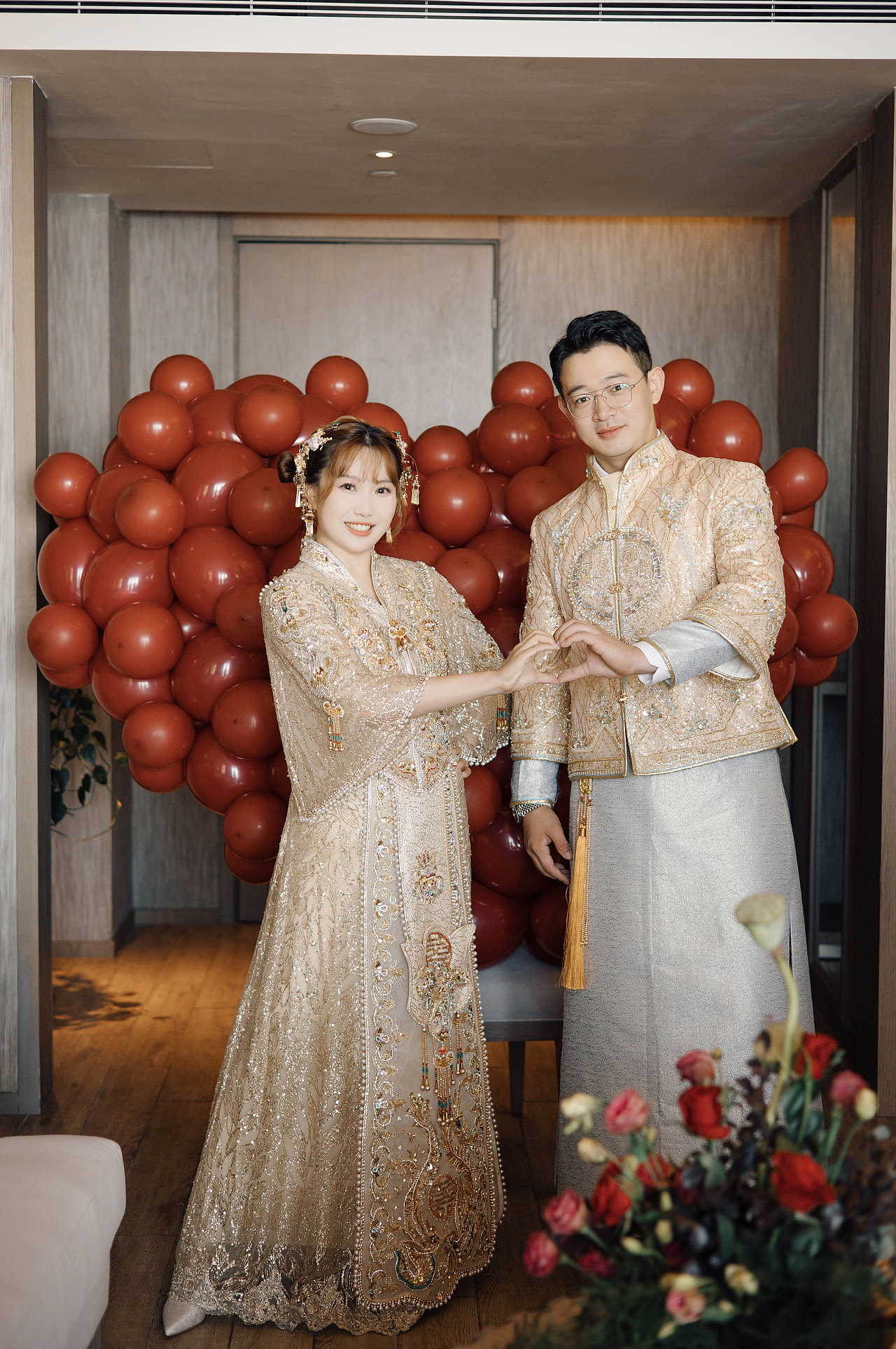 抱着宝宝结婚真的太酷啦!!