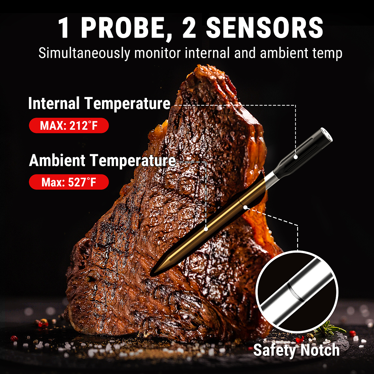 无线蓝牙 烧烤温度计