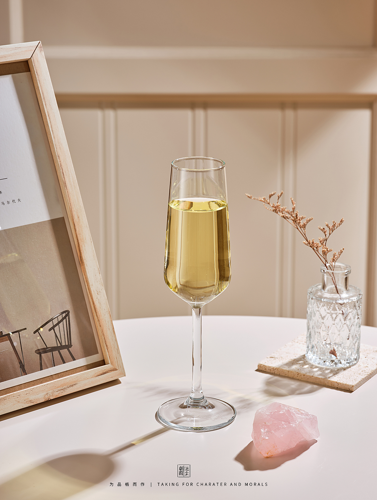 进口玻璃-优雅香槟杯拍摄