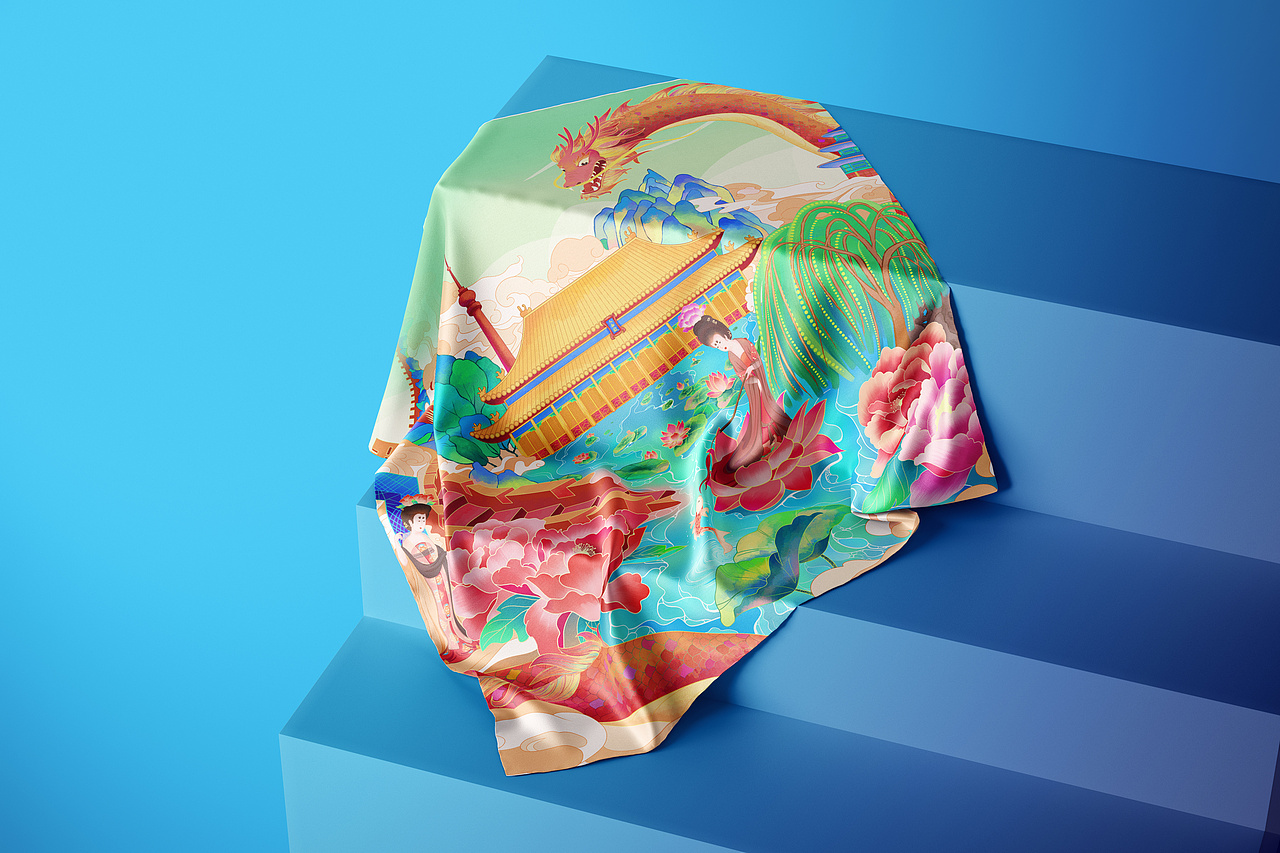 龙年国潮城市插画 北京篇