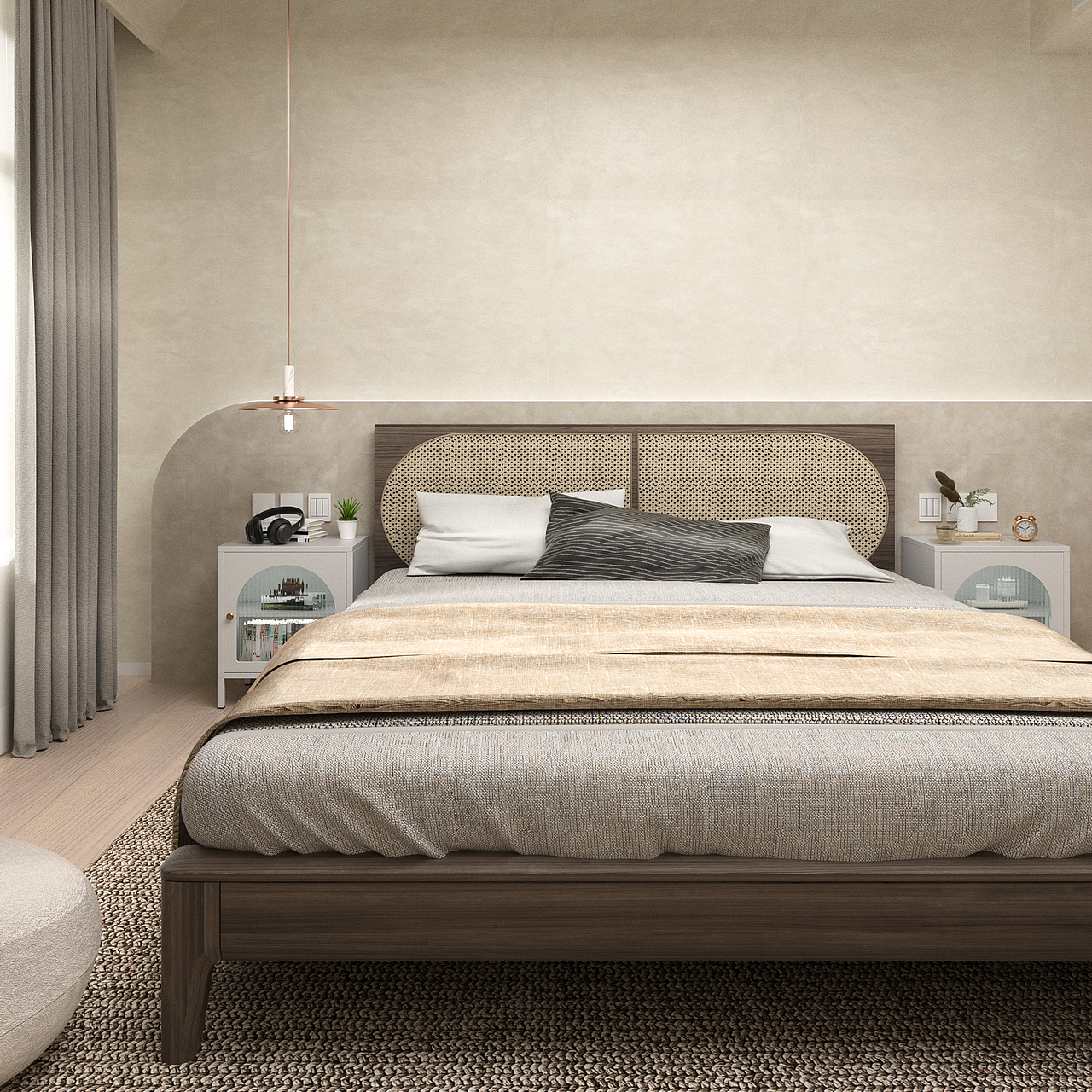 长虹玻璃矮柜&全案