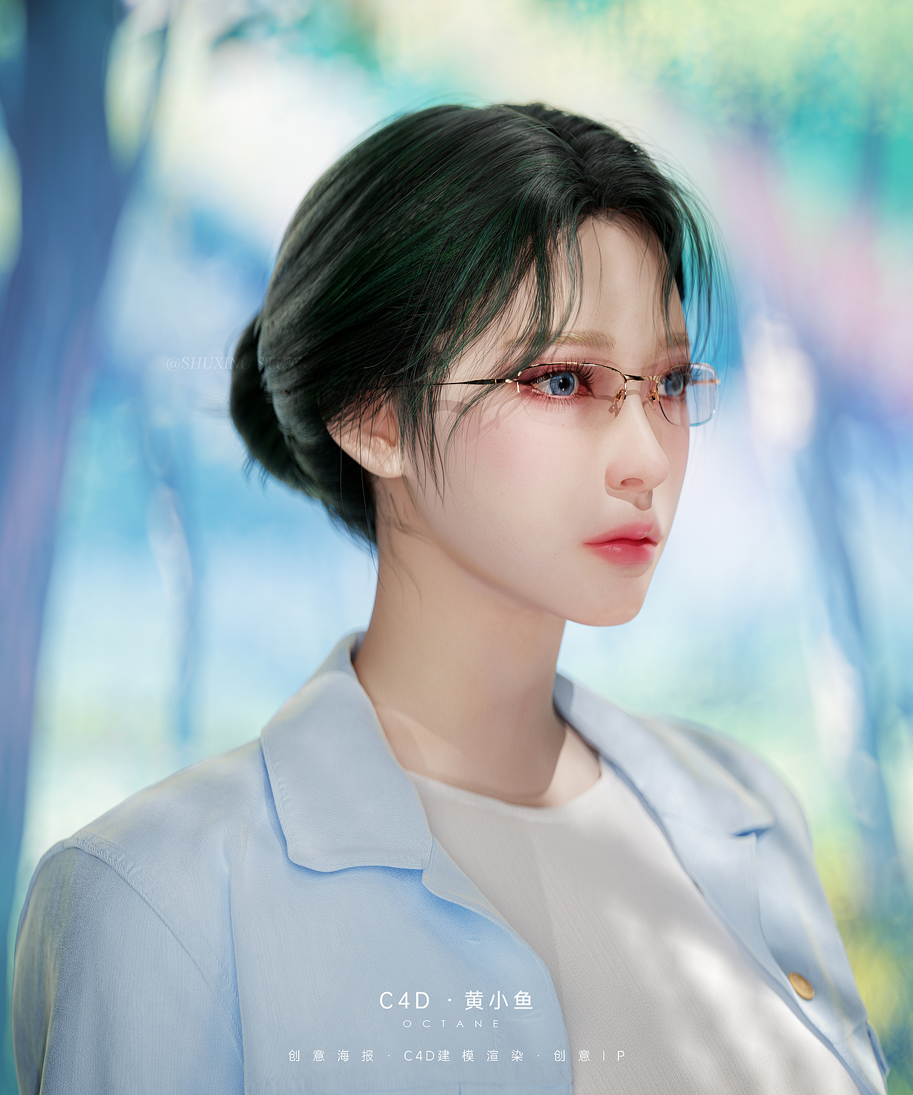 《春夏秋冬》—— 记第一次CG类型人物渲染（图ZMzE1OTg5OTAw） - 产品 - 站酷设计师黄小鱼y原创素材 - 站酷ZCOOL