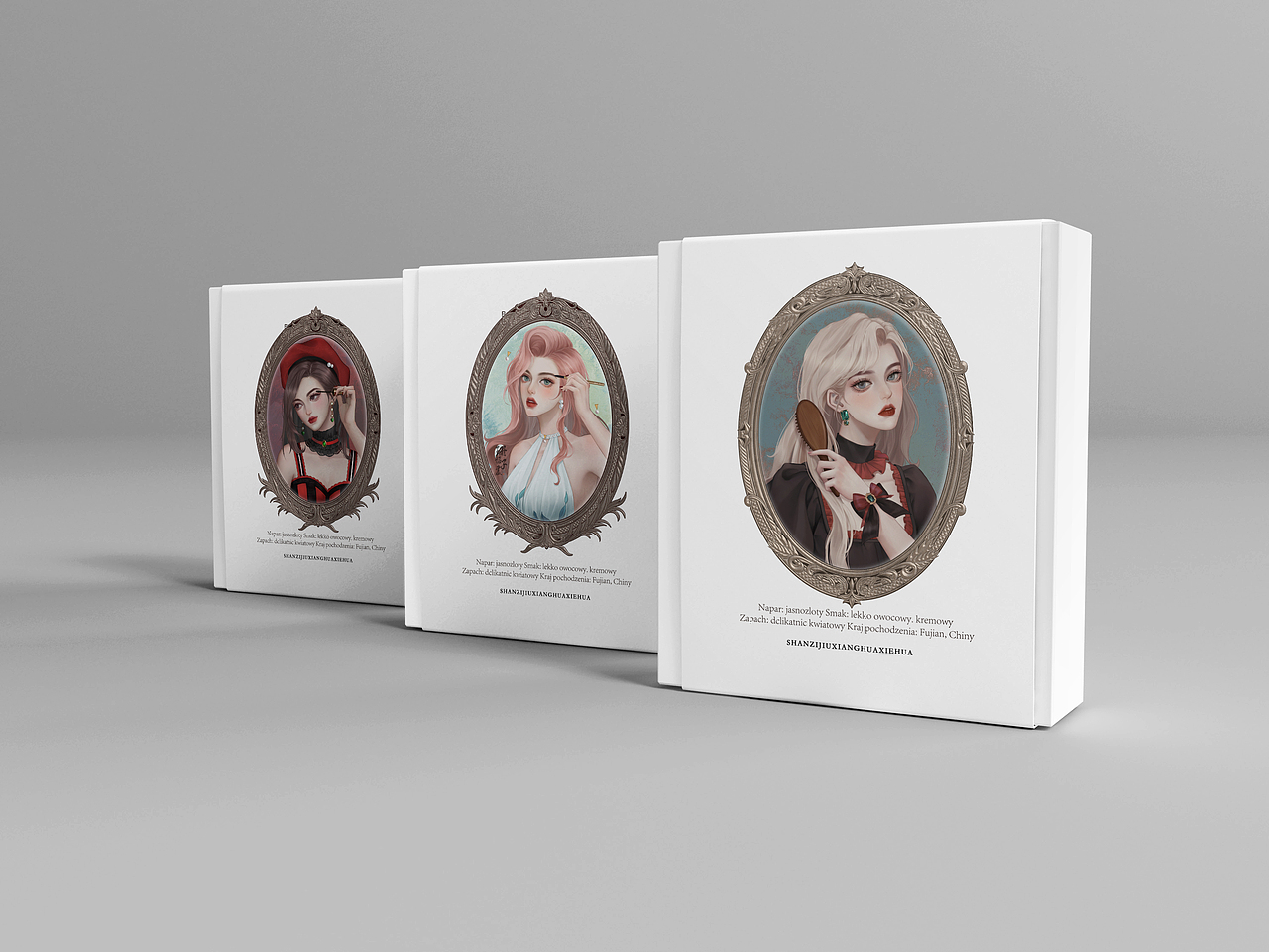 镜中妆系列（图ZMzIwNzc5MjY4） - 艺术插画 - 站酷设计师珊子就想画些画原创素材 - 站酷ZCOOL