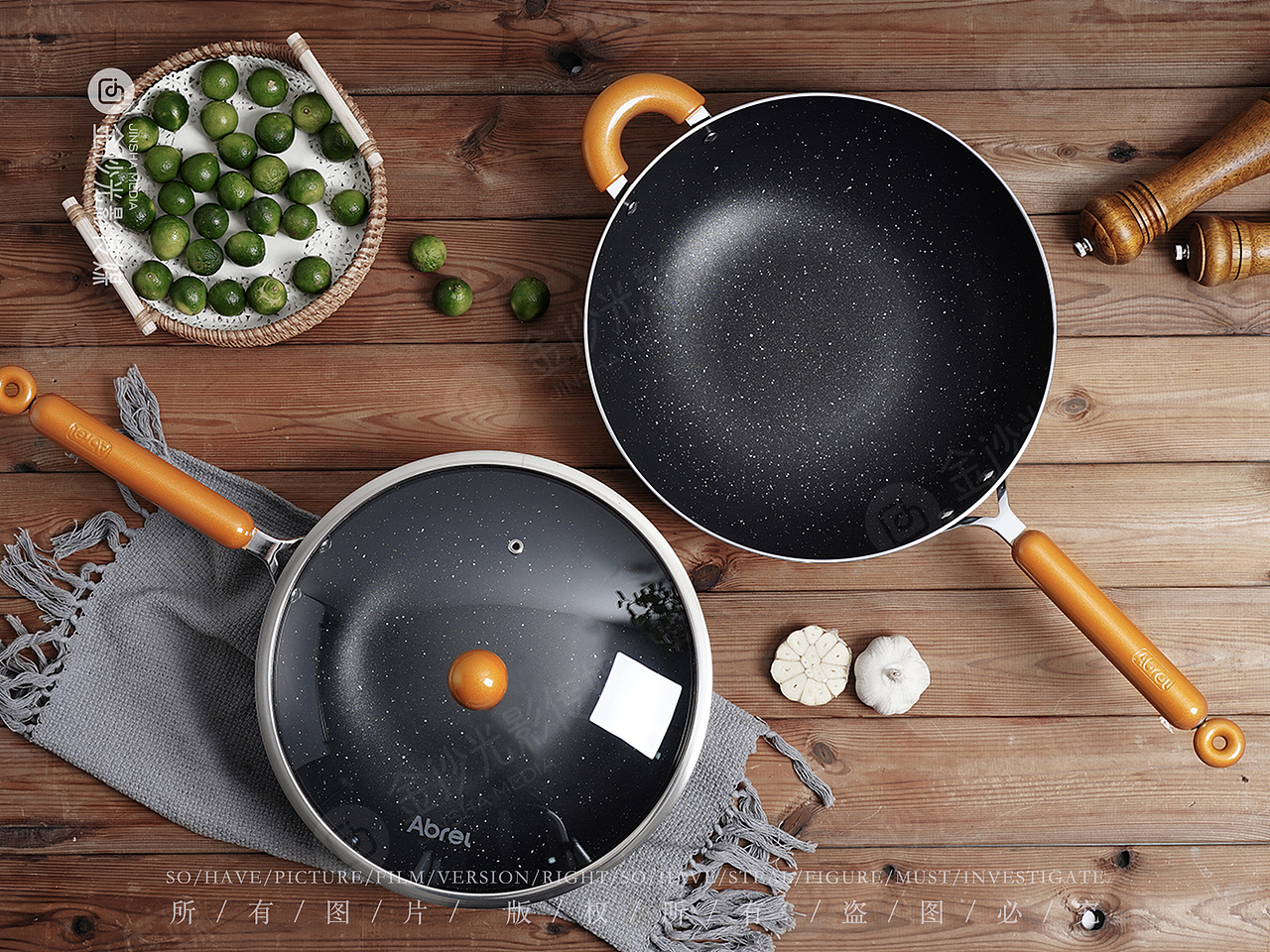 煎锅图片拍摄
