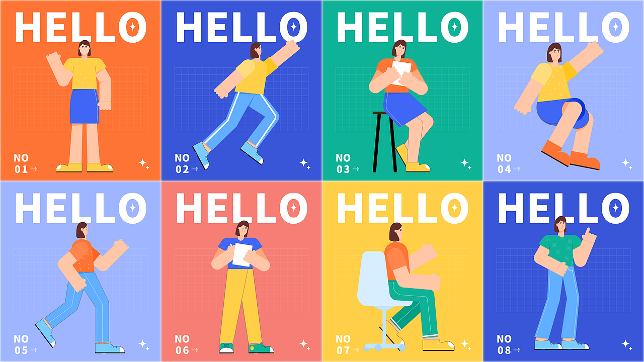 场景插画组件库（图ZMzEwMDE1NTky） - 创作习作 - 站酷设计师Jiang7iang原创素材 - 站酷ZCOOL