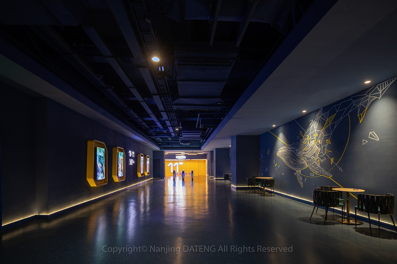 成都幸福蓝海影城电影院拍摄/电影院室内设计/空间摄影