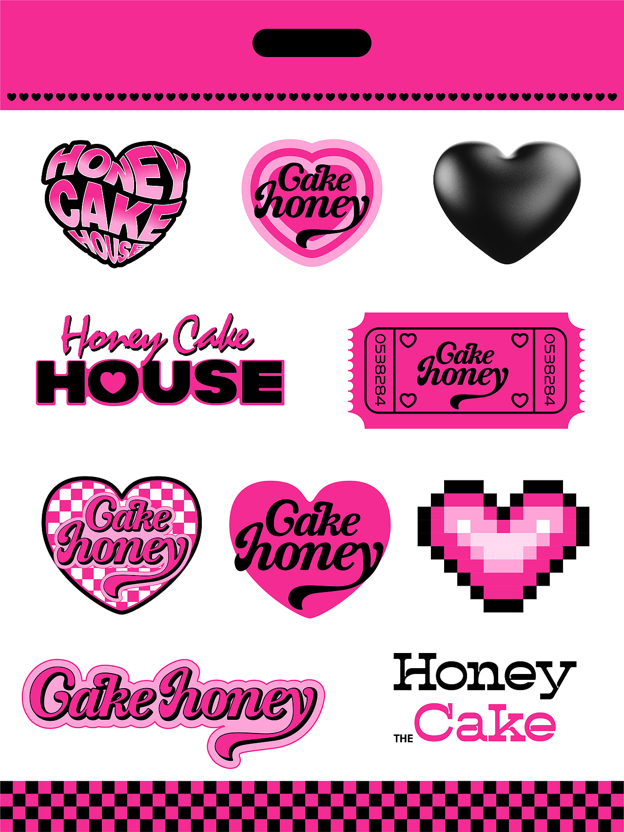 honey-cake甜心烘焙屋｜品牌全案设计（图ZMzQ2MDM2NDMy） - 品牌 - 站酷设计师暴力的小肉丸子原创素材 - 站酷ZCOOL