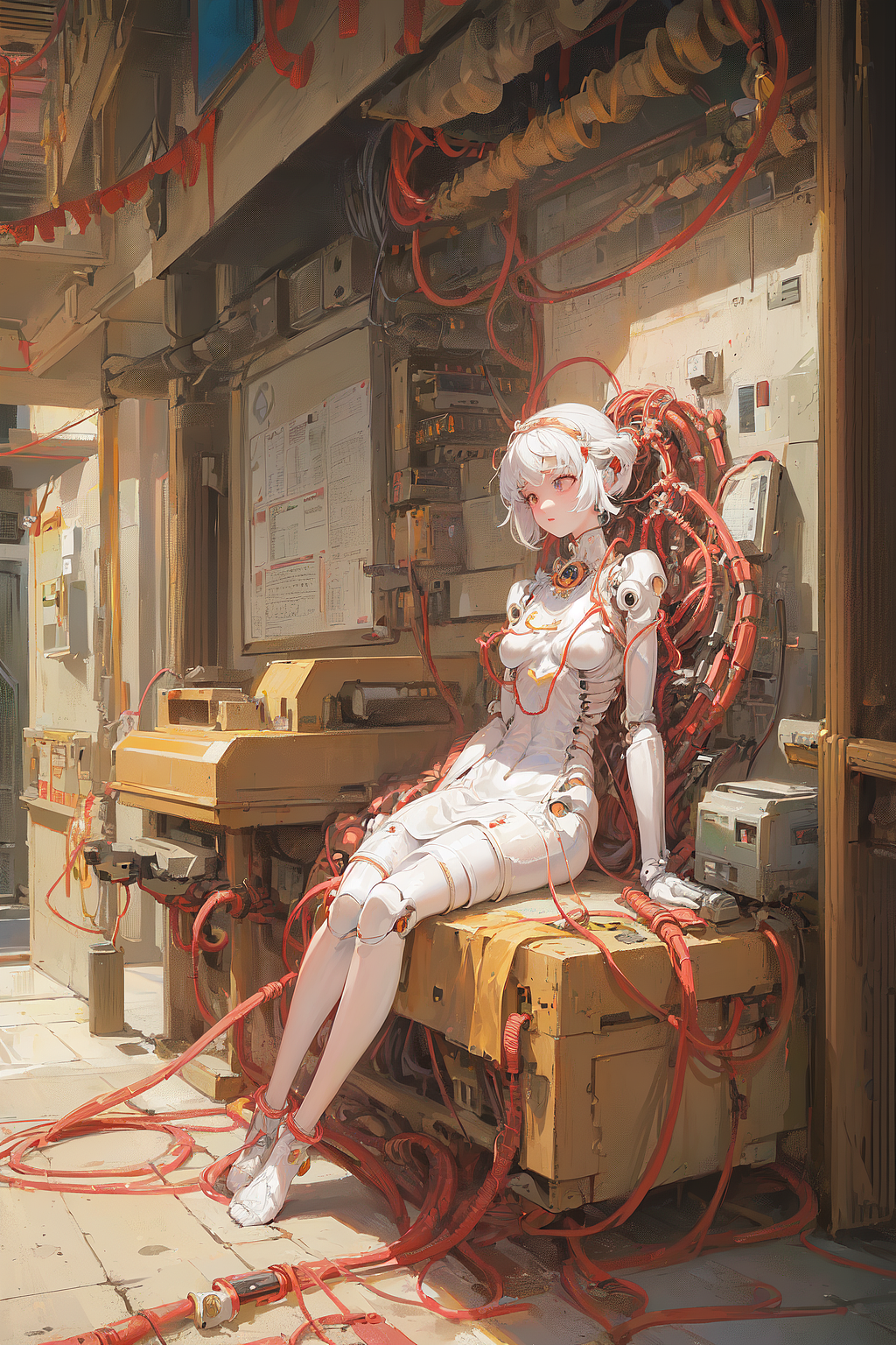 AI绘画——机械少女