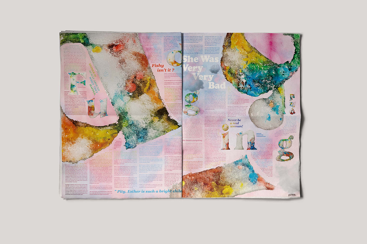 孤儿怨 字体设计|NARRATIVE OF ‘ESTHER’