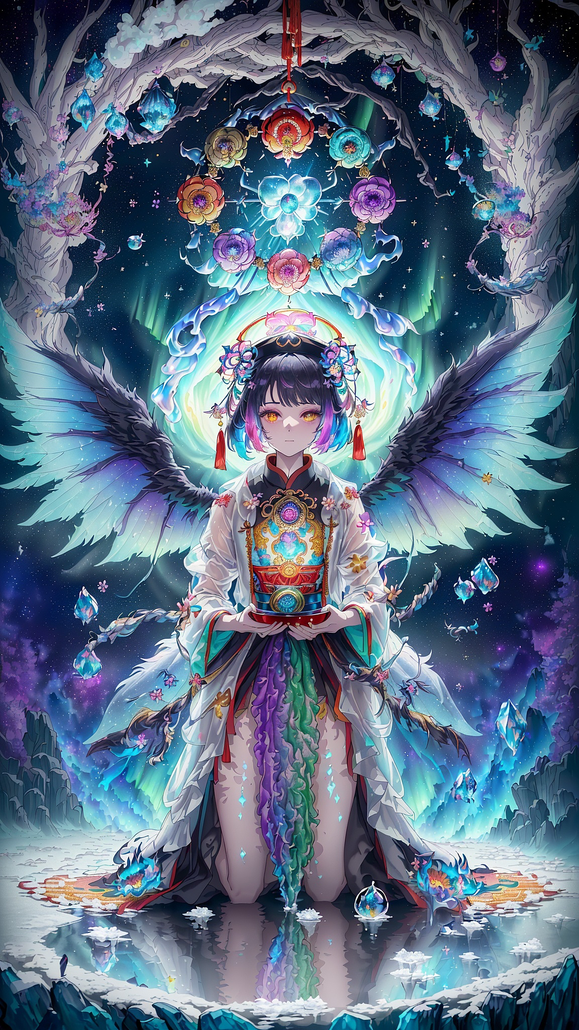 AI作品(地狱孟婆极光系列)