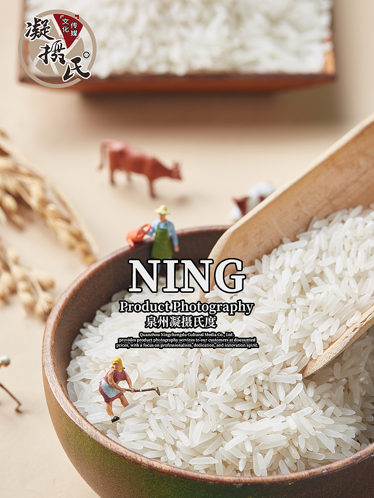 微距大米拍摄丨静物商业摄影丨微景观拍摄