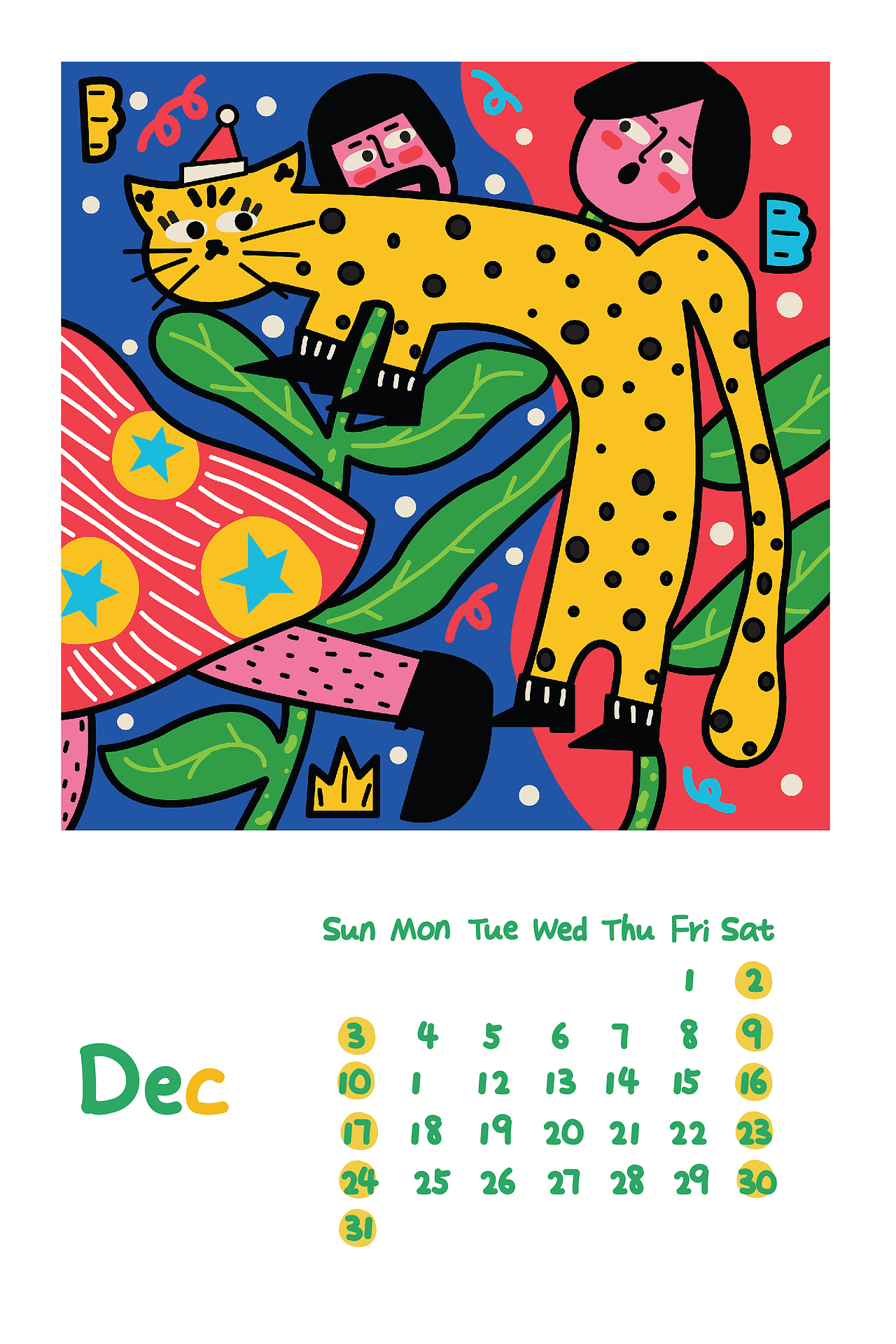 2023兔年原创插画日历 x 西猫柿 ｜ 可爱搞怪日历（图ZMzI1MTgwOTQ4） - 商业插画 - 站酷设计师西猫柿原创素材 - 站酷ZCOOL