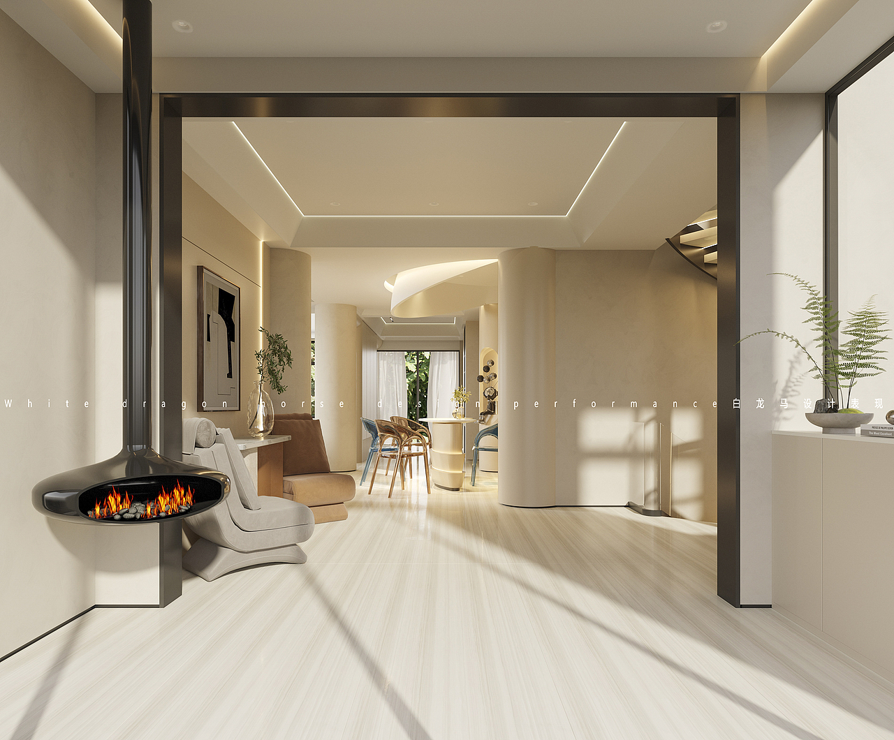 现代奶油风别墅