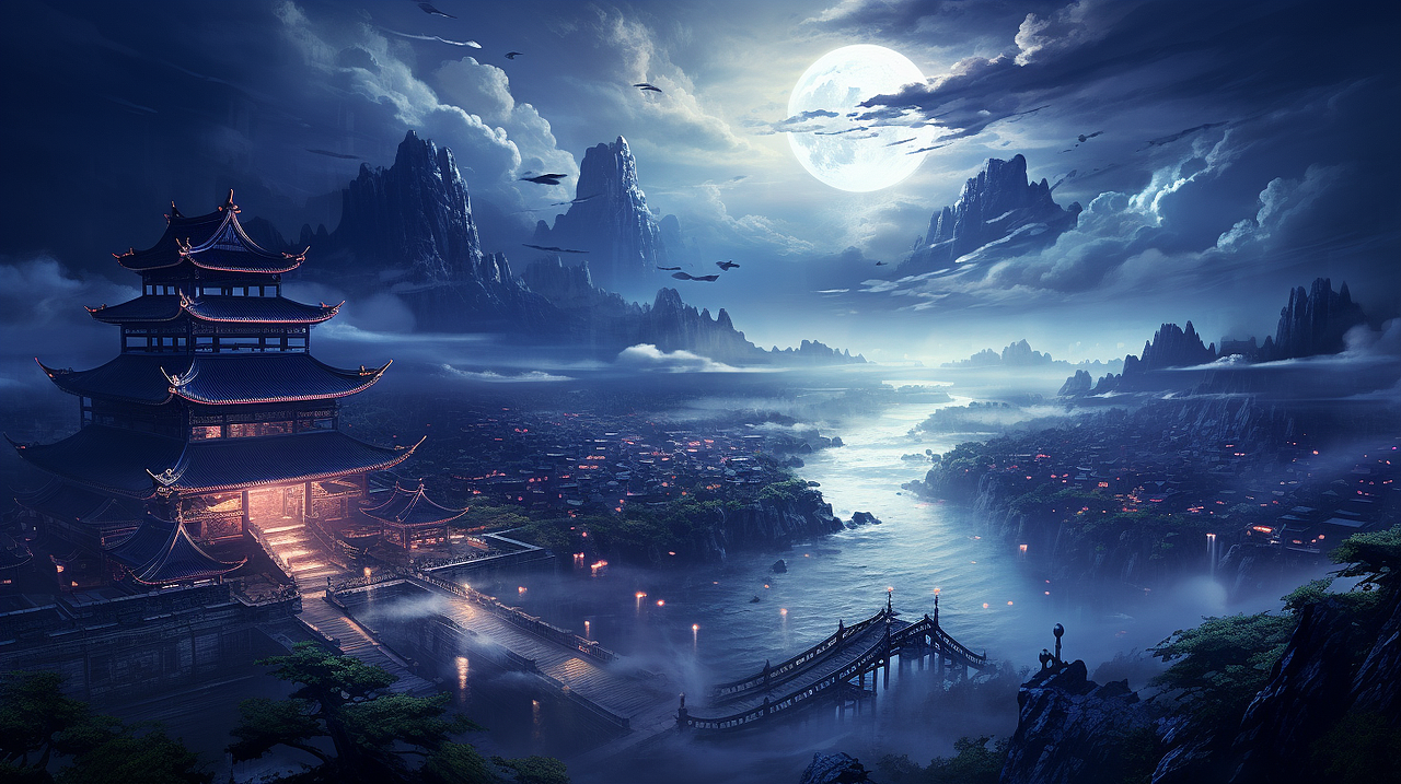精美三国插画图