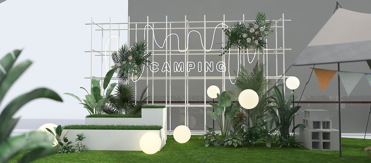 春日露营系列C（图ZMzMxMDk4Mjc2） - 场景 - 站酷设计师兔子洞大白兔原创素材 - 站酷ZCOOL