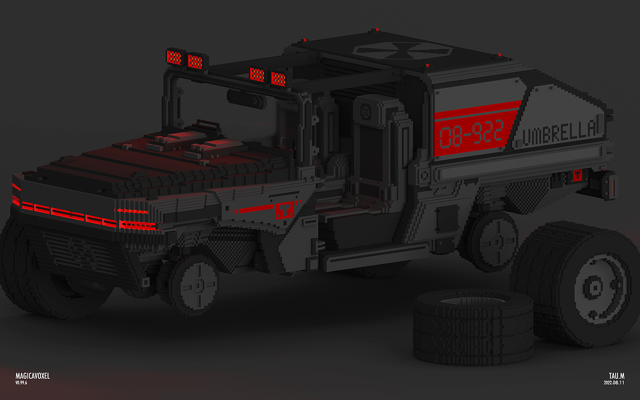 Magicavoxel日常之“Resident Evil”#挑战一张封神#